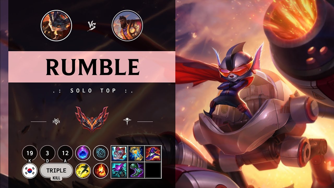 Rumble Top vs K'Sante - KR Grandmaster Patch 14.9