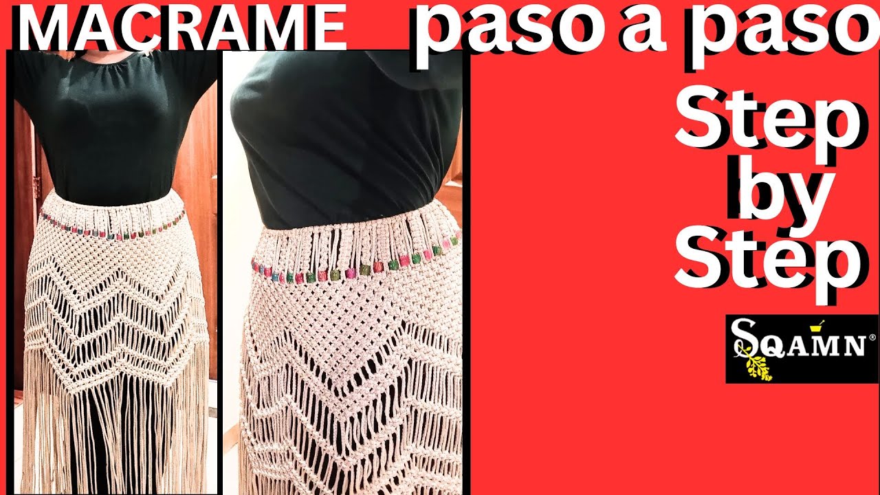 Passo a Passo Tutorial De Saia Macramê Tutorial Falda Macramé Skirt Tutorial Step by Step Tutorial