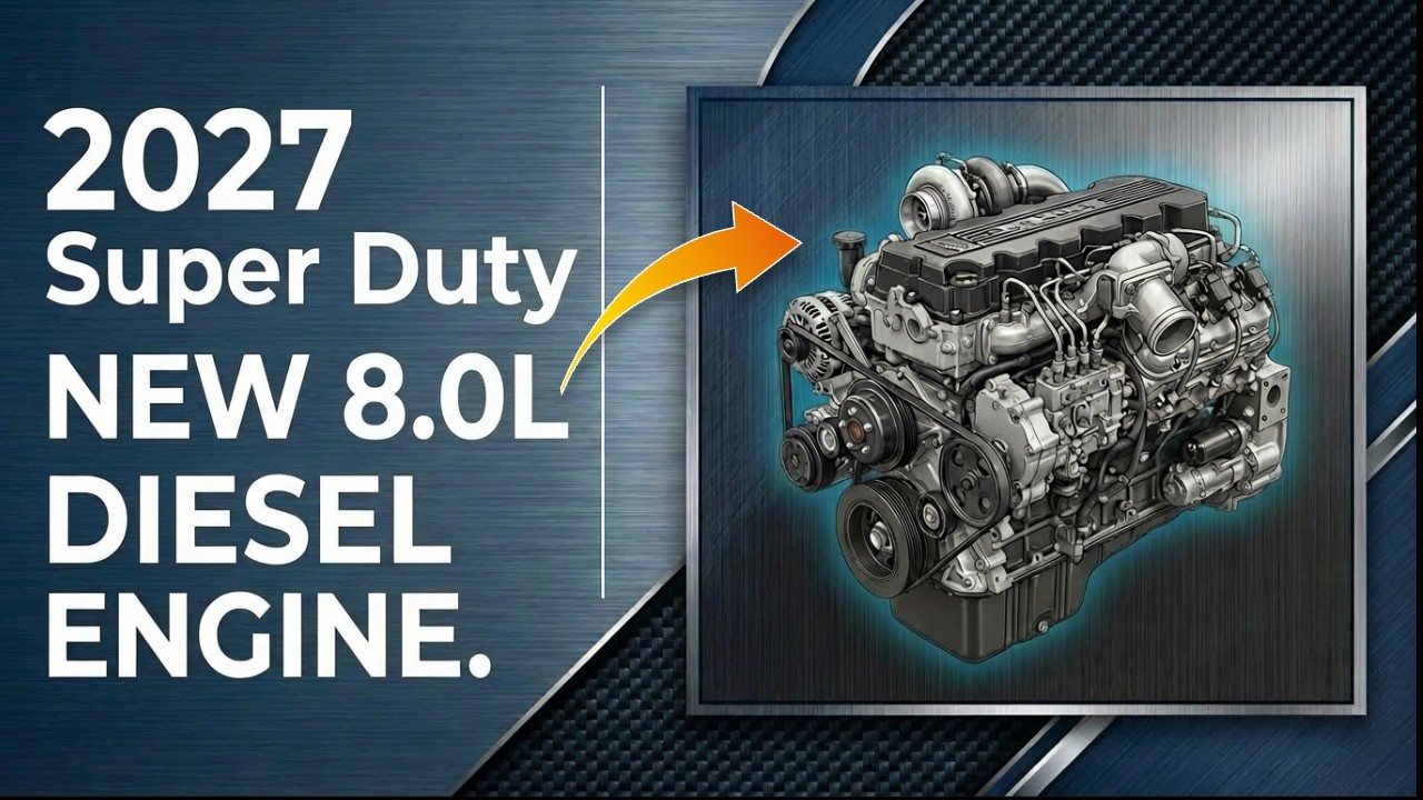 Потребуется ли Super Duty 2027 года 8-литровый дизельный двигатель? Будущее буксировки тяжелых гр...