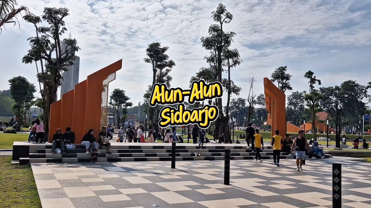 Alun-alun Sidoarjo Setelah Renovasi.