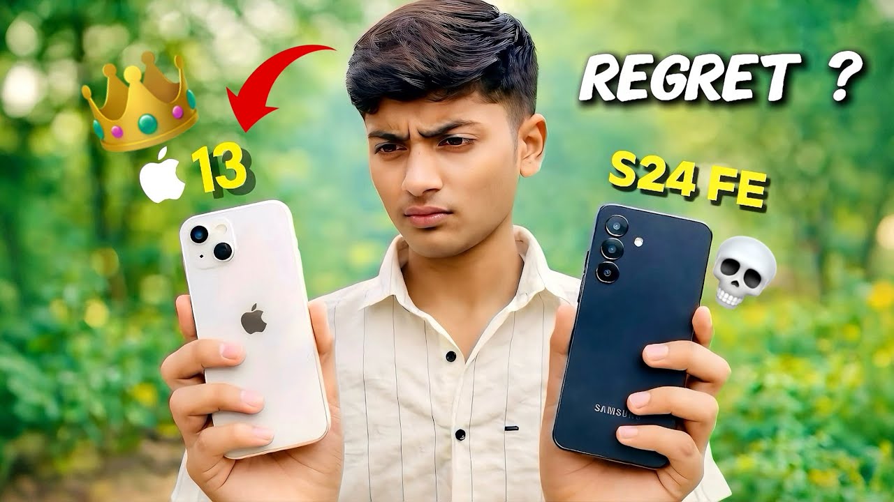 Who is real winner ? 👑 I phone 13 vs Samsung s24 fe #iphone #samsung #tech 