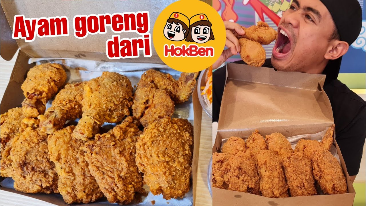 MUKBANG AYAM GORENG DARI HOKBEN!! Enak gak ya?