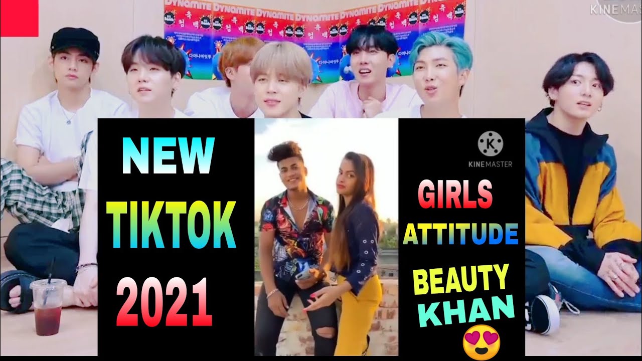#new tiktok video || Girls attitude Videos.2021||  BTS REACTION ||