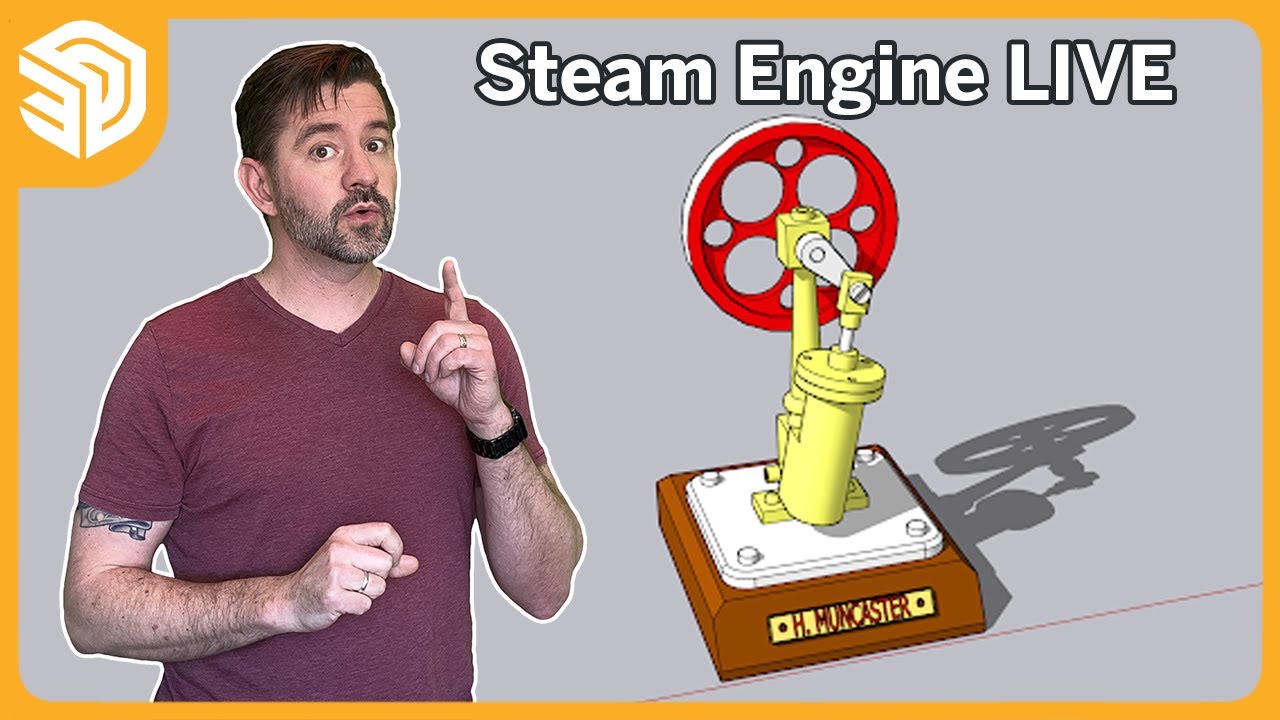 3D Modeling Machine Parts in SketchUp