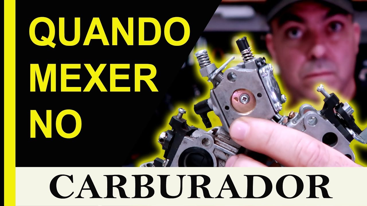 Quando mexer na regulagem do carburador da roçadeira ou motosserra ?