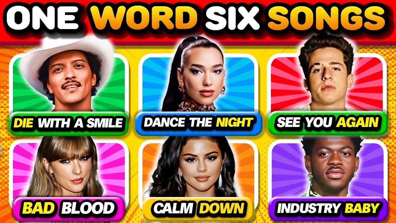 SAVE ONE SONG: 1 Word, 6 Songs 🎶 Pick Your Favorite Song ✨ | Music Quiz
