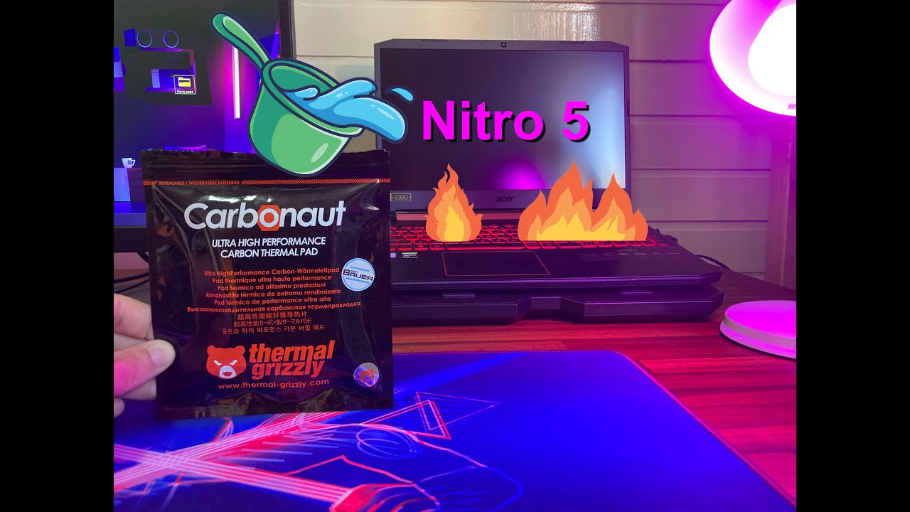 Instalando o Thermal Pad Carbonaut no Nitro 5 - Resolveu?