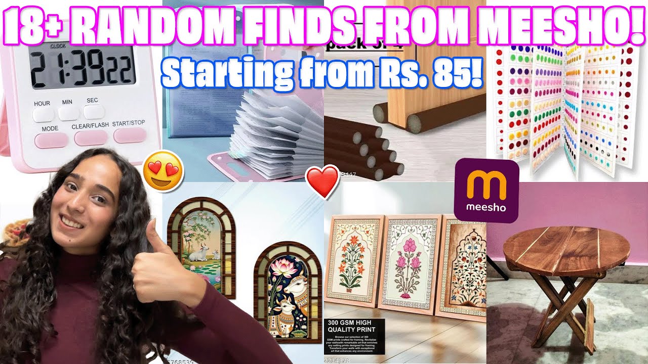 *HUGE* MEESHO RANDOM FINDS HAUL | 15+ ITEMS | VIRAL PRODUCTS | CUTEST AND USEFUL RANDOM FINDS 🤩🔥💖