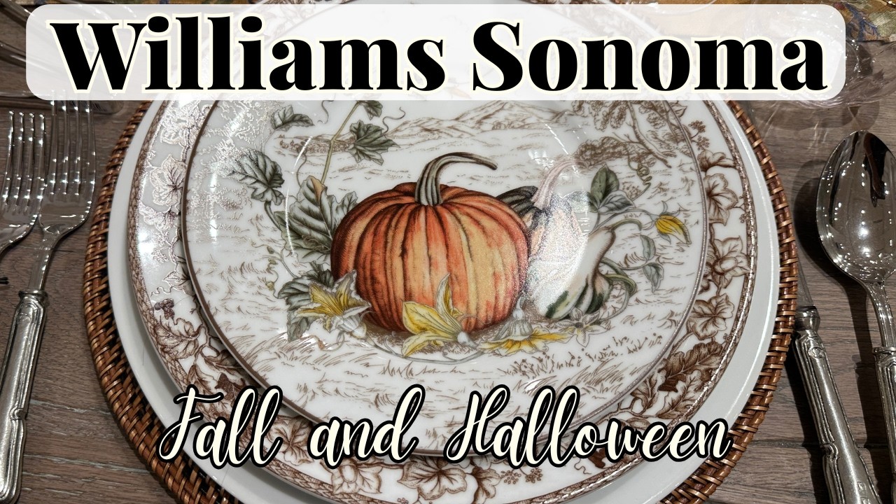 Fall decor 2025 at Williams Sonoma | Pumpkin Spice Meets Halloween Magic