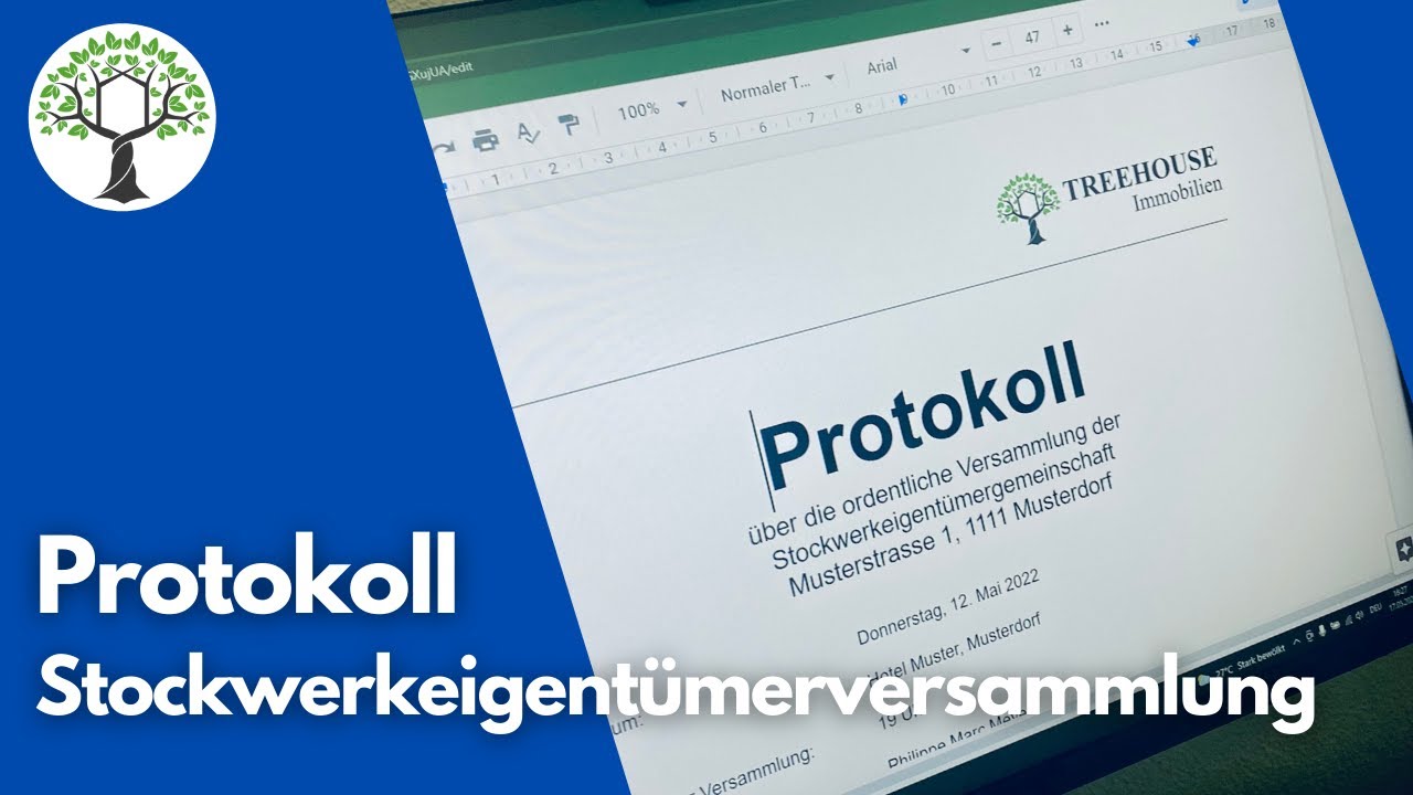Stockwerkeigentümerversammlung - Protokoll: Rechtliche Grundlagen, Inhalt & Aufbewahrung