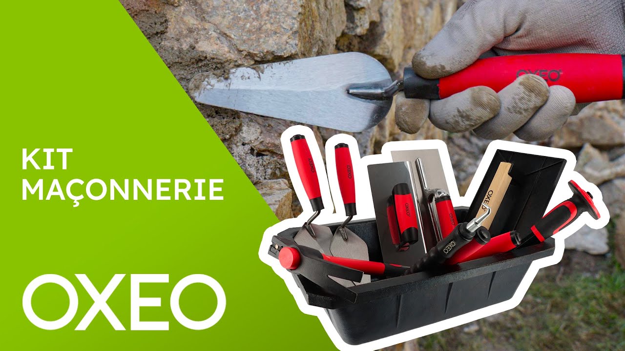 Kit outils ma&ccedil;onnerie OXEO