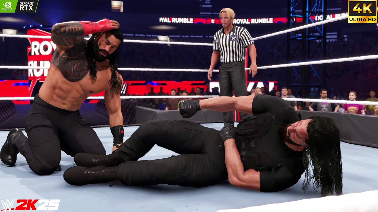 Roman Reigns vs Seth Rollins | [WWE 2K25 SHOWCASE] W/Commentary!