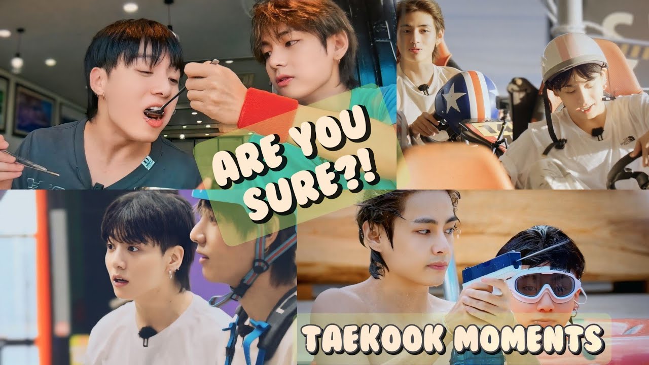 Are You Sure?! Taekook Moments | BTS Jimin, Taehyung And Jungkook Travel Show