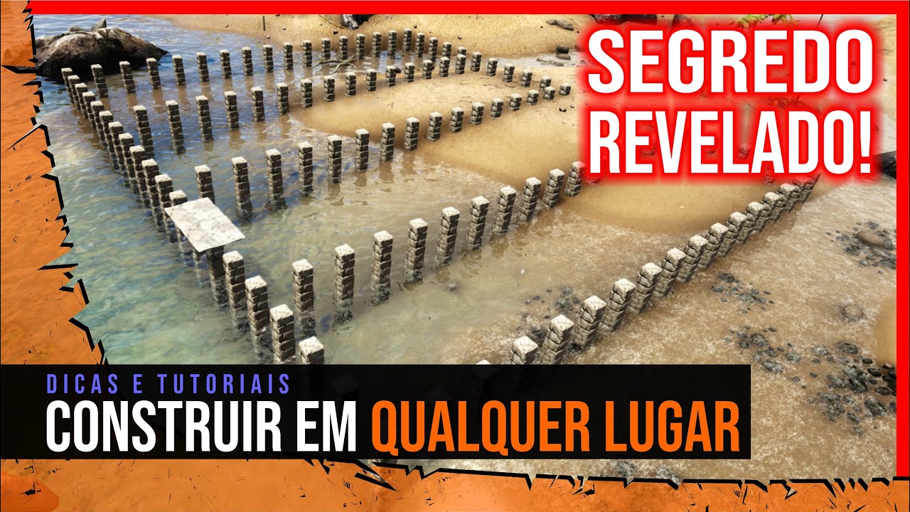 Como CONSTRUIR no Ark em QUALQUER LUGAR - Base de Pilar Ark