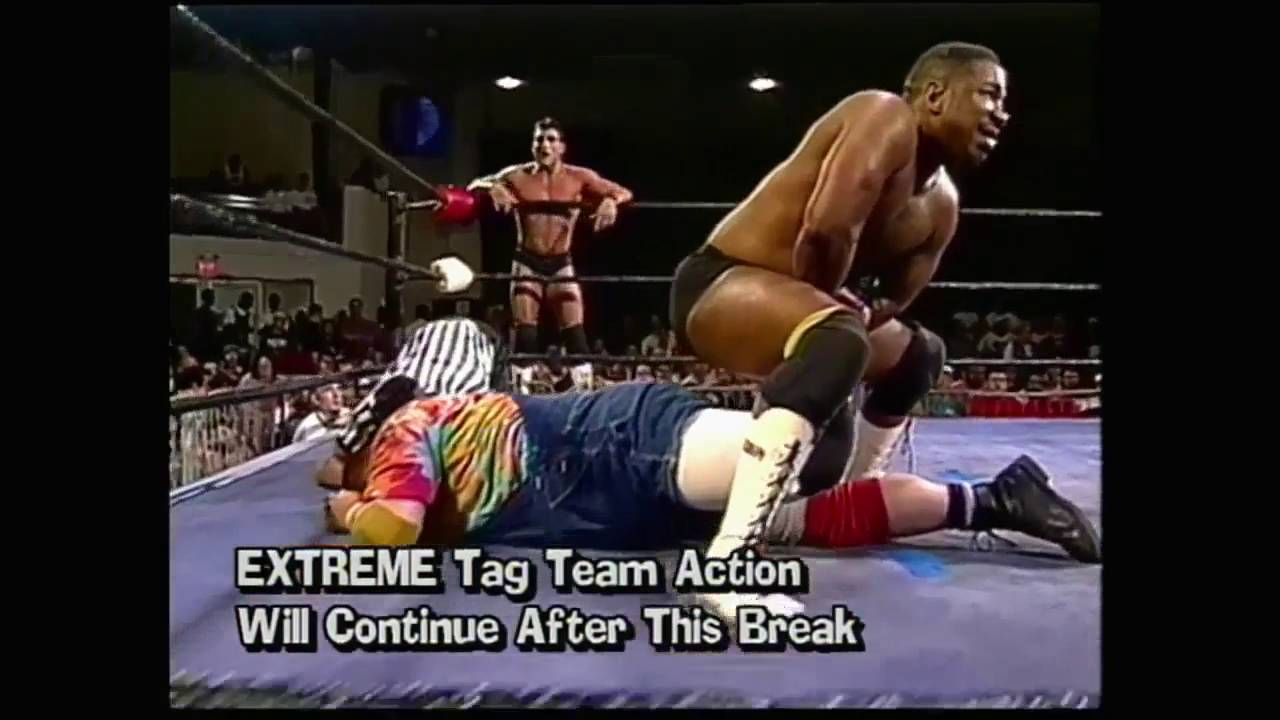 ECW Hardcore TV 1996 06 11 The Dudley Boys Buh Buh Ray And D Von Dudley vs  JT Smith Little Guido &