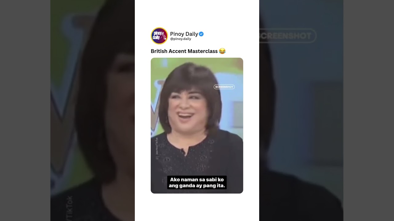 Filipina Celebrity Mitch Valdez Hilariously Impersonates British News Anchor! 😂 #pinoymemes