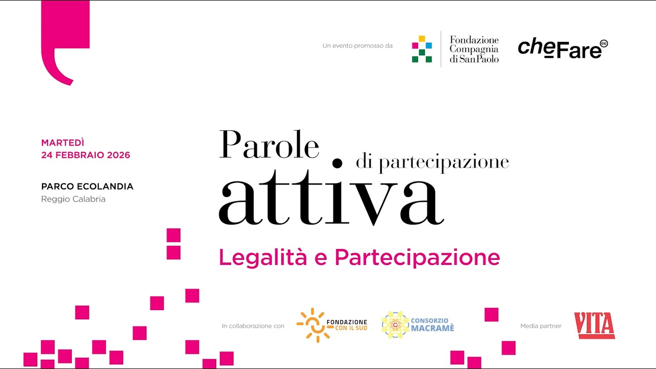 Parole di Partecipazione attiva: Legalità e Partecipazione | Reggio Calabria | 24 febbraio 2026