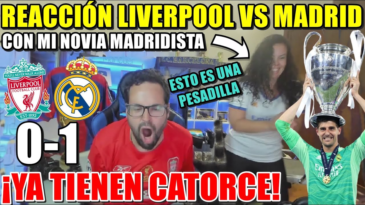 HINCHA del BARÇA REACCIONA al LIVERPOOL 0-1 MADRID ¡GANAN la 14º CHAMPIONS! ES UNA PESADILLA