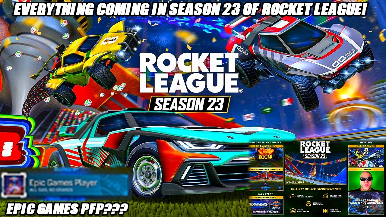 *НОВИНКА* Всё, что появится в 23-м сезоне Rocket League (БЕСПЛАТНЫЙ АВТОМОБИЛЬ, АВАТАРКА ДЛЯ EPIC...