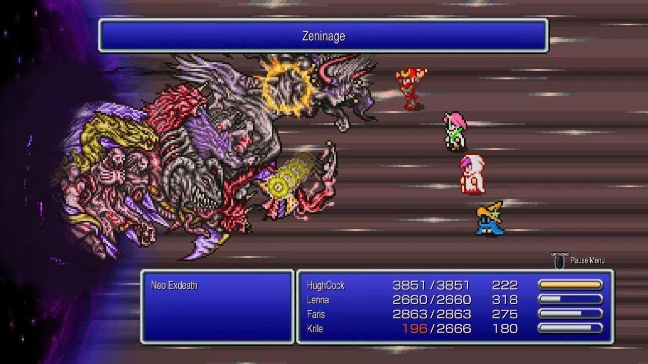 FINAL FANTASY V end game boss fight