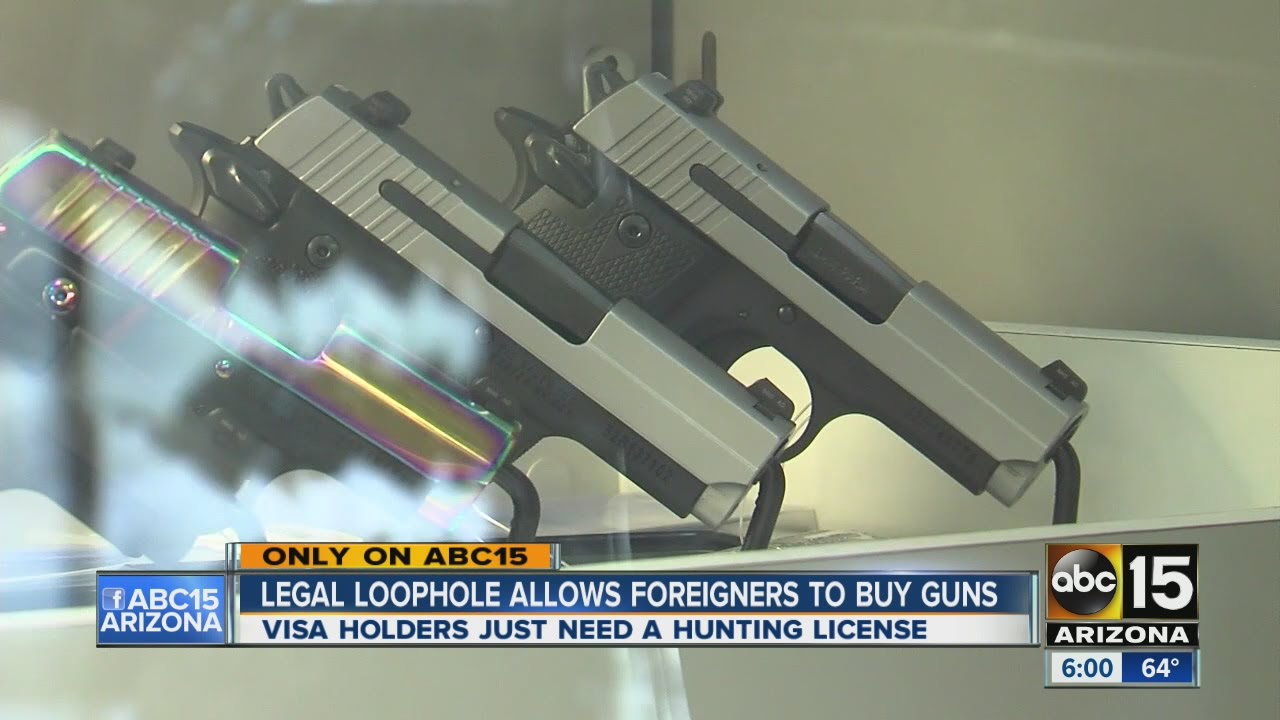 Legal loophole allows foreigners to buy guns