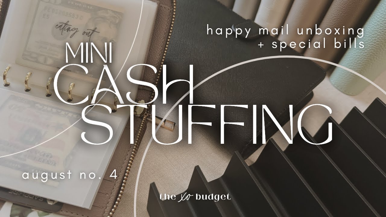 Mini Cash Stuffing | Aug 2024 | No. 4 | Wallet Reset | Savings Challenges | Biweekly Paycheck