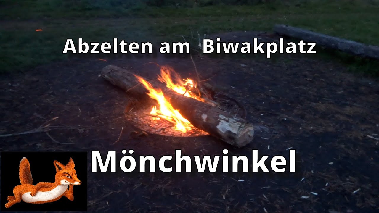 Abzelten am Biwakplatz Mönchwinkel | Fuchs, Feuer ... alles dabei 🦊🔥🏕️