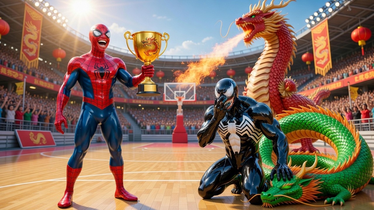 🐉🕷️SPIDERMAN Wins The Magic Legendary Dragon  Championship Racing - Epic Racing Challenge