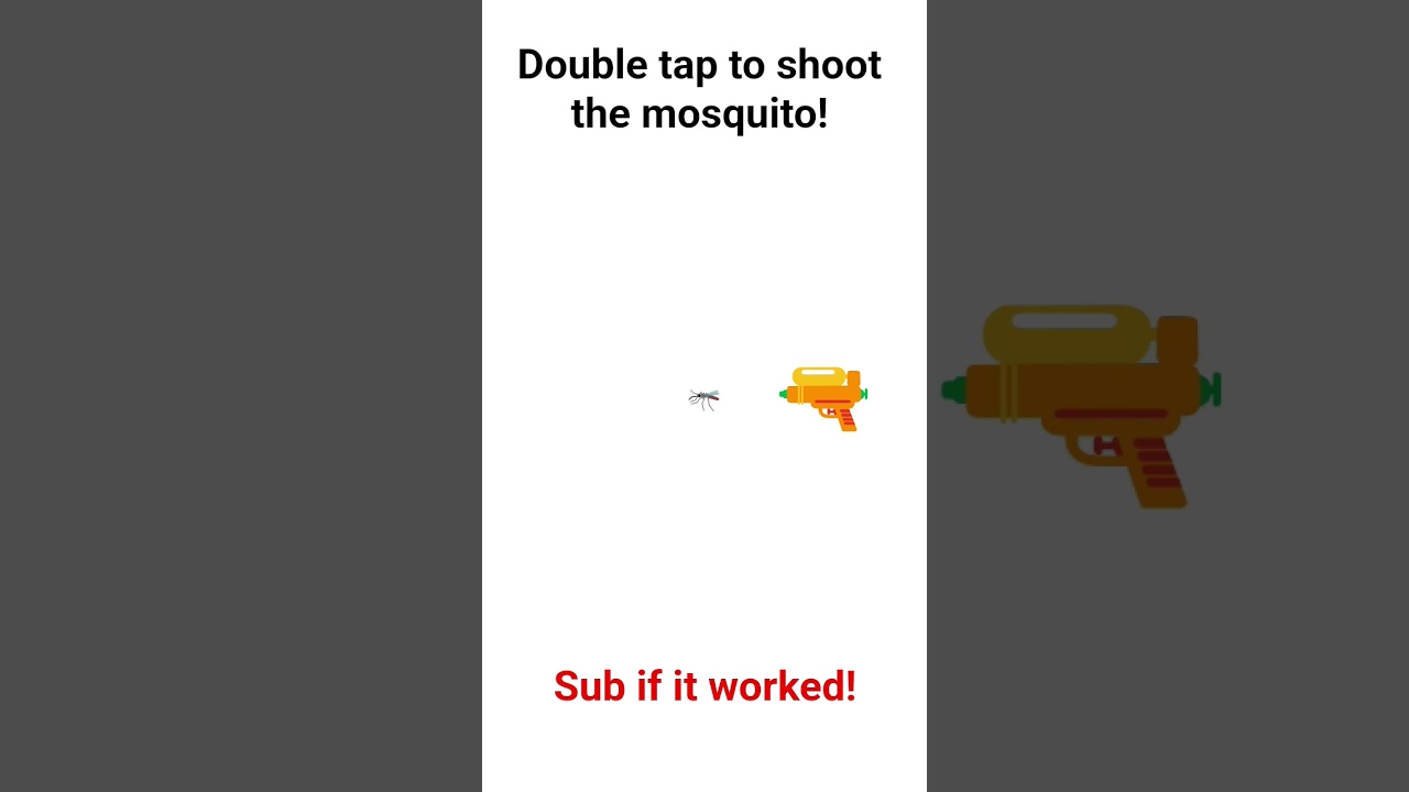 Double tap to shoot the mosquito!#views #audio #tiktok #fyp #trend