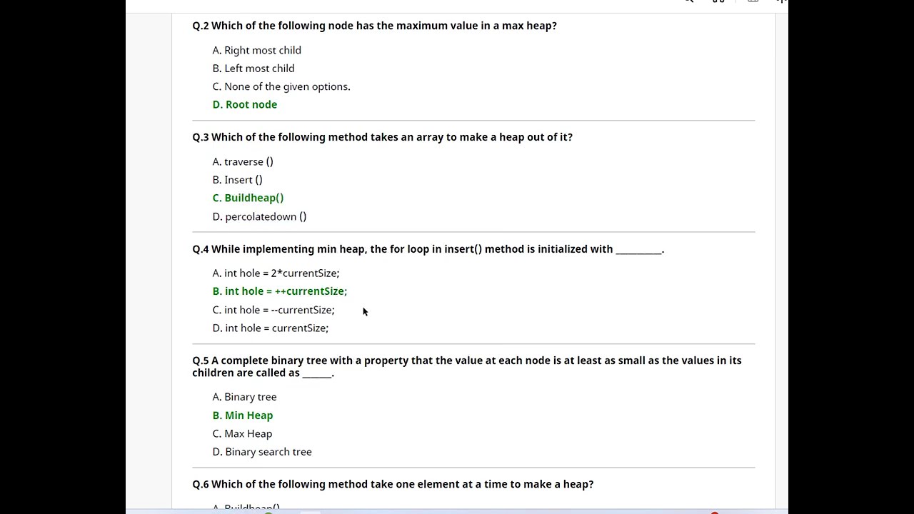 cs 301 quiz 4 solution fall 2025