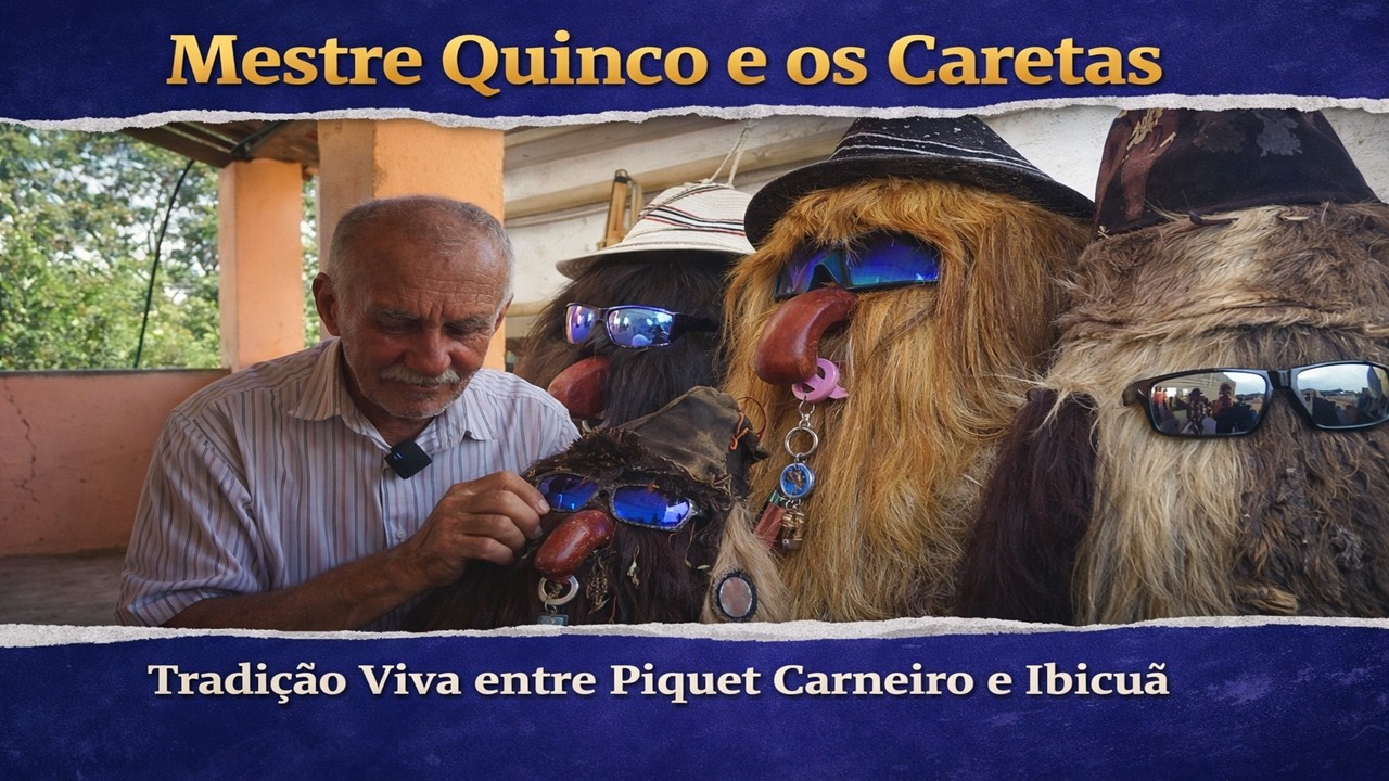 Mestre Quinco e os Caretas: Tradição Viva entre Piquet Carneiro e Ibicuã.