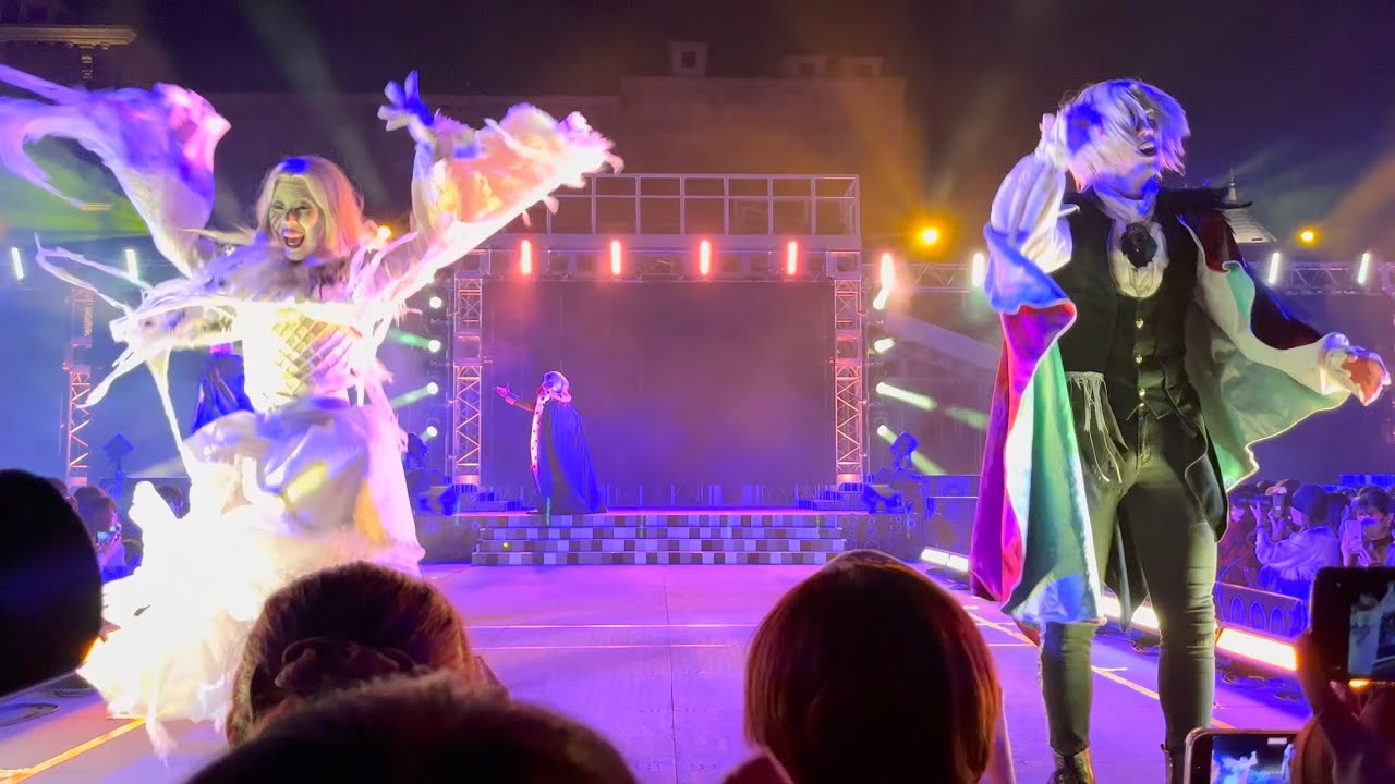 4K 11/5 18:50 白ゾンビ ヴァンパイア 最終日 千秋楽 ゾンビデダンス パークワイド センター USJ ハロウィンホラーナイト HHN2023 デカダントナイトメアーズ 唱 Ado