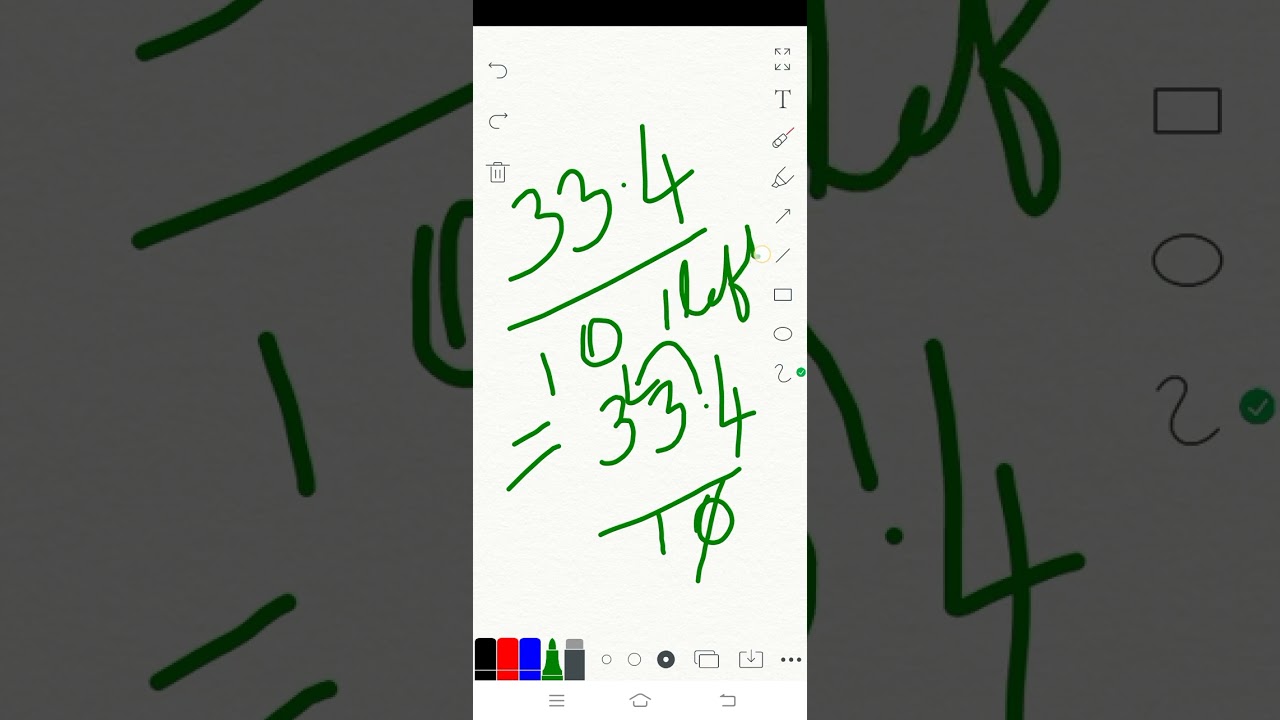 decimal division in mind board