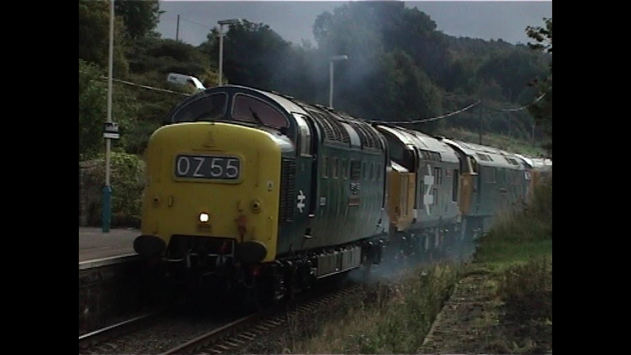 Diesel convoy on NYMR with a deltic at the head.#whitby #railway #trains #trainspotting