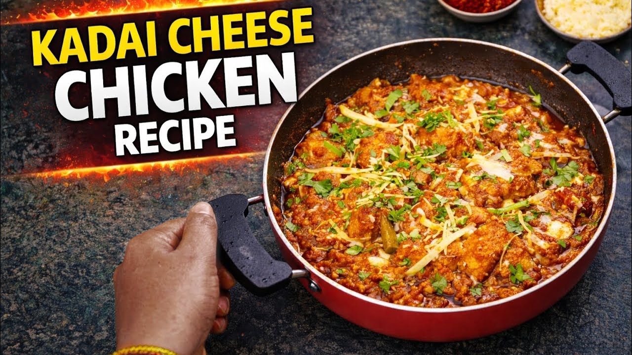  Desi Kadai cheese chicken recipe | Kadai cheese chicken recipe by Saba's Kitchen