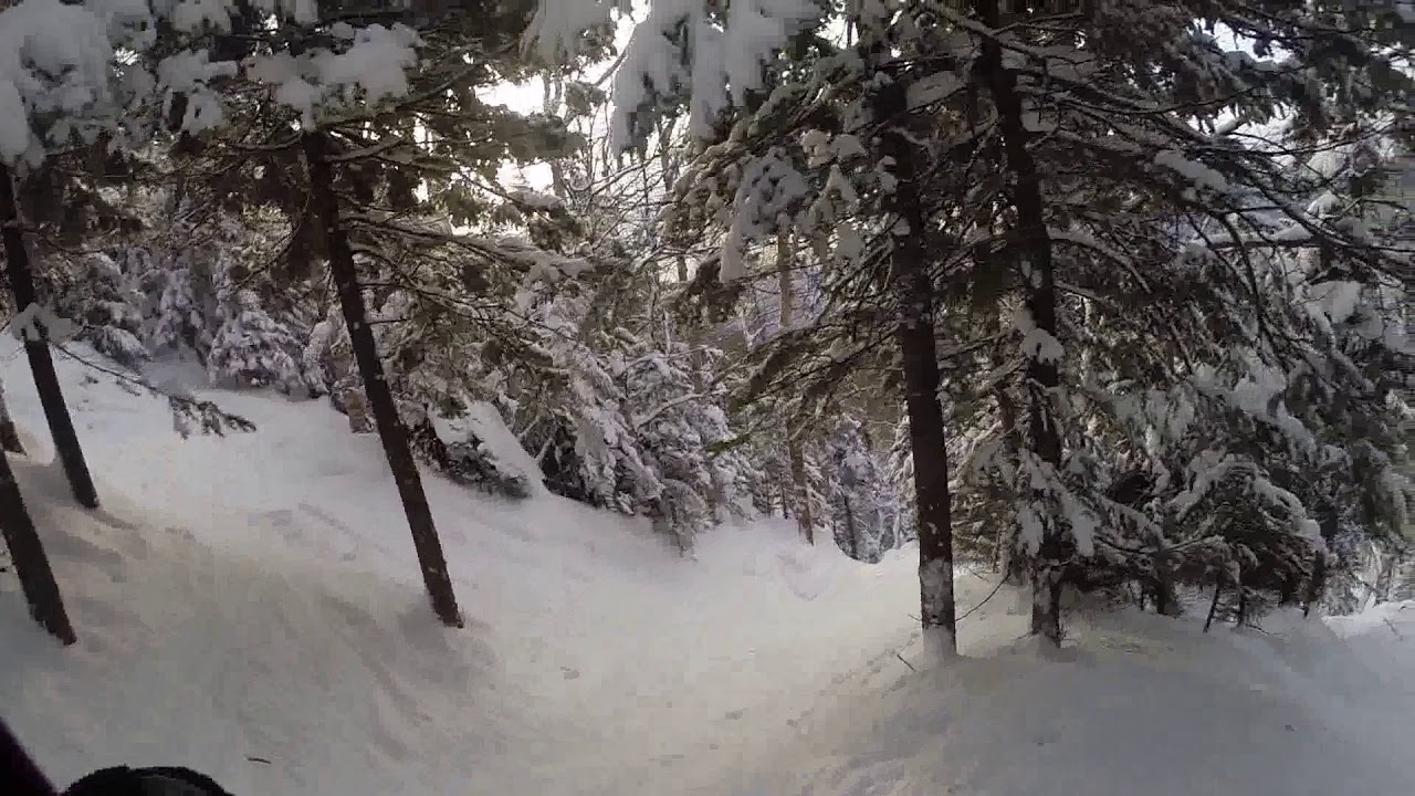 Skiing Devils Playground at Bolton Valley Resort