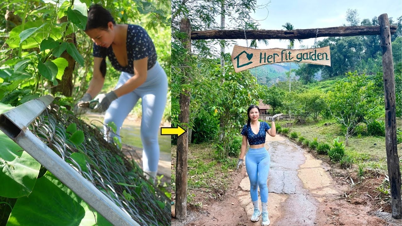 A Morning with Village Girls: Gentle Workout & Crafting a Wooden Gate - Her Fit Garden