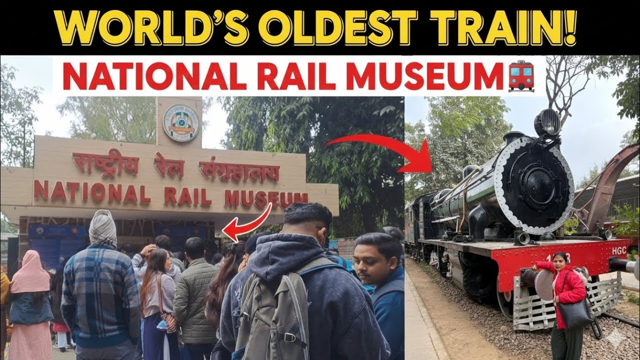 National Rail Museum in delhi worlds oldest Train 