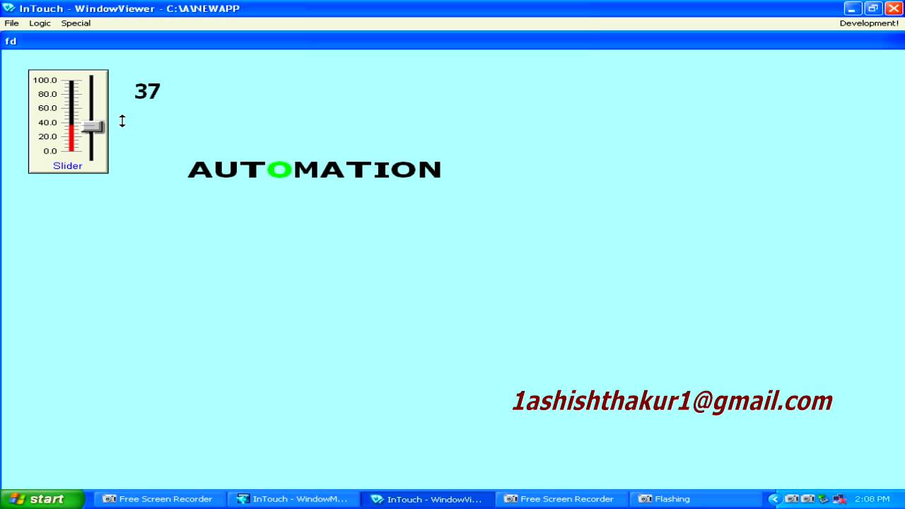 SCADA(Wonderware Intouch) tutorial Design-3