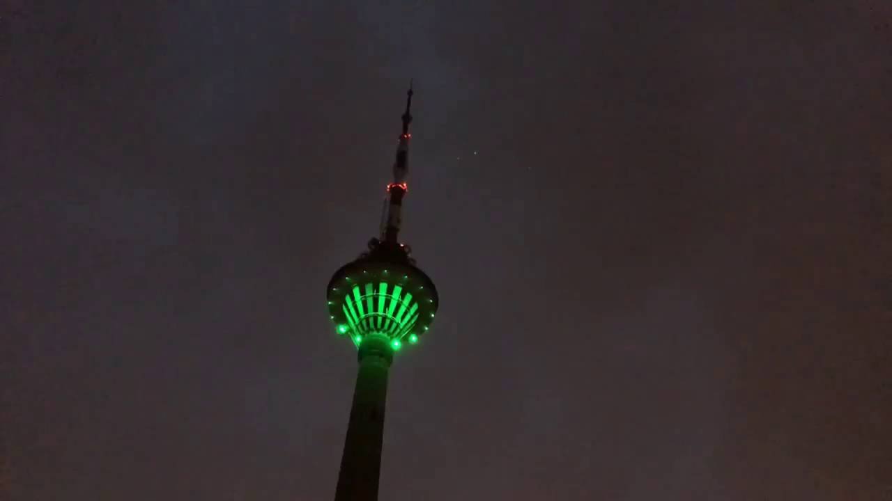 Tallinn TV tower goes green to celebrate Paris Agreement