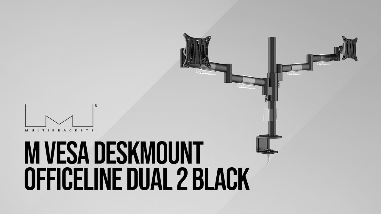 M VESA Deskmount Officeline Dual 2 Black