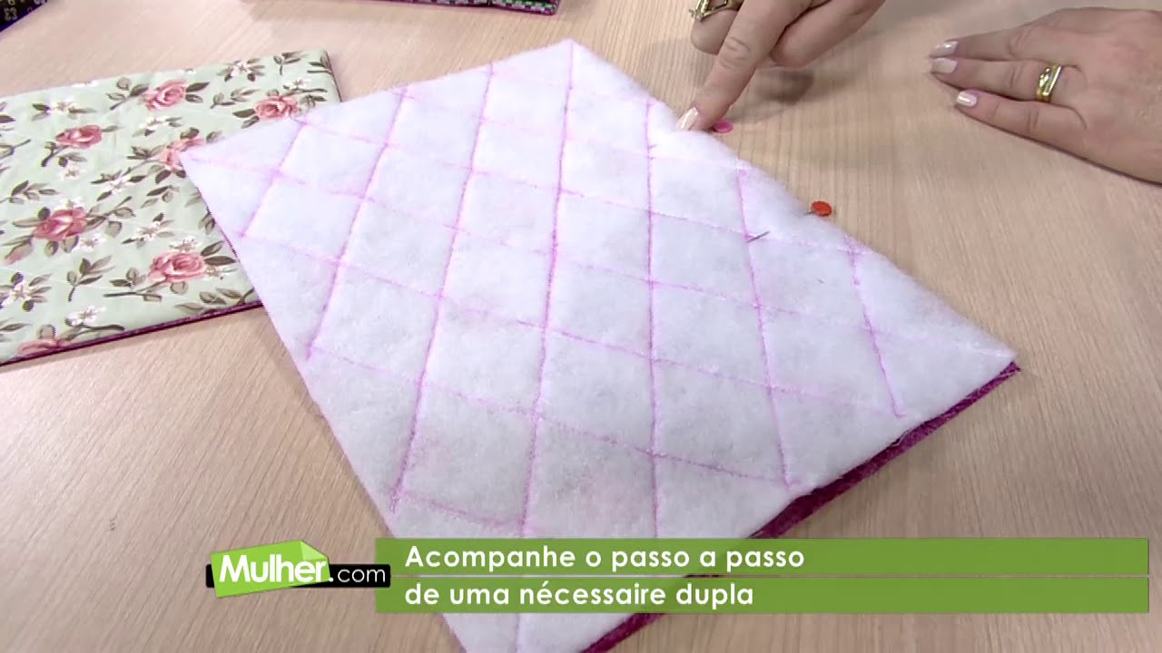 Necessaire dupla por Maura Castro - 02/09/2017 - Mulher.com - P1/2