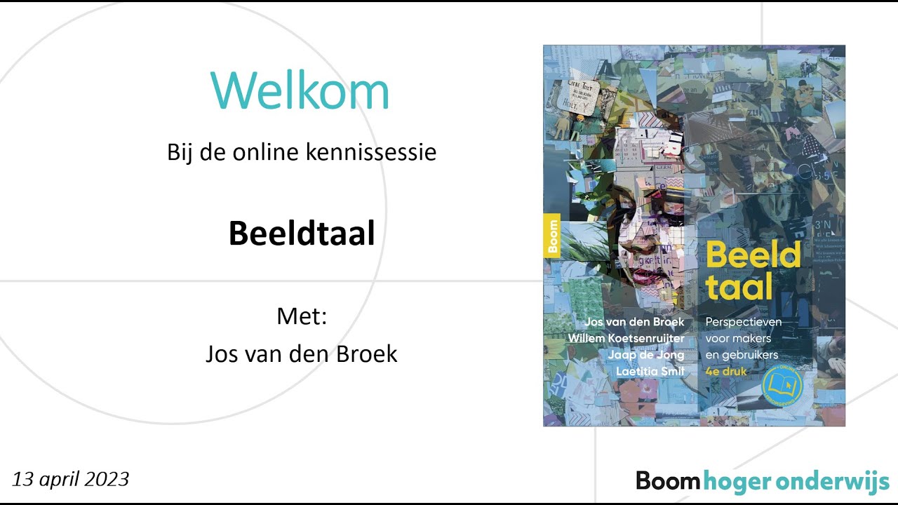 Online kennissessie | Beeldtaal (4e druk) | Jos van den Broek