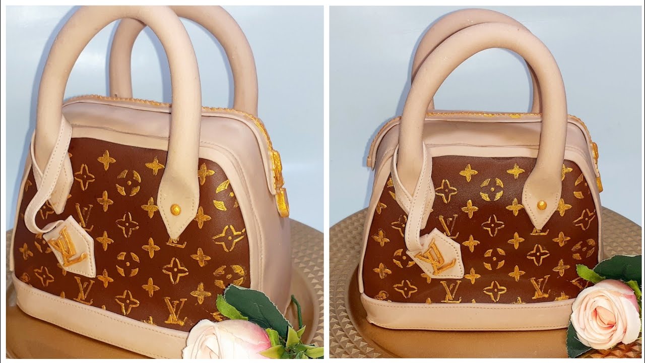 Torta de bolso Louis Vuitton |Louis Vuitton cake bag tutorial 👜