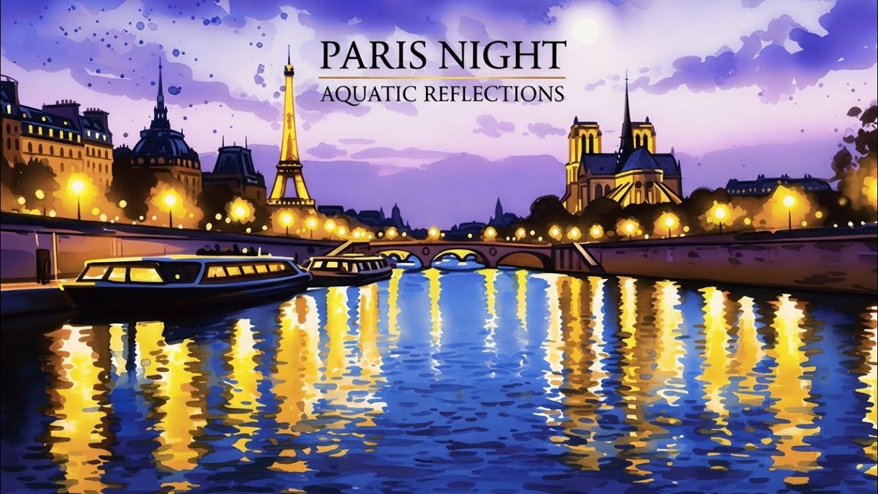PARIS NIGHT BY THE SEINE 🌙 Relaxing French Piano – Deep Focus Study Music