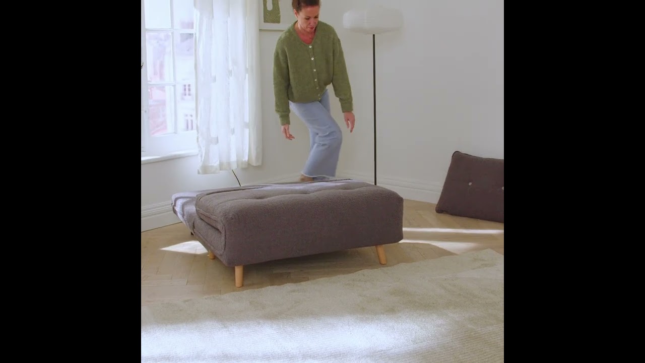 Découvrez le fauteuil convertible gris foncé CHOUPI - BUT