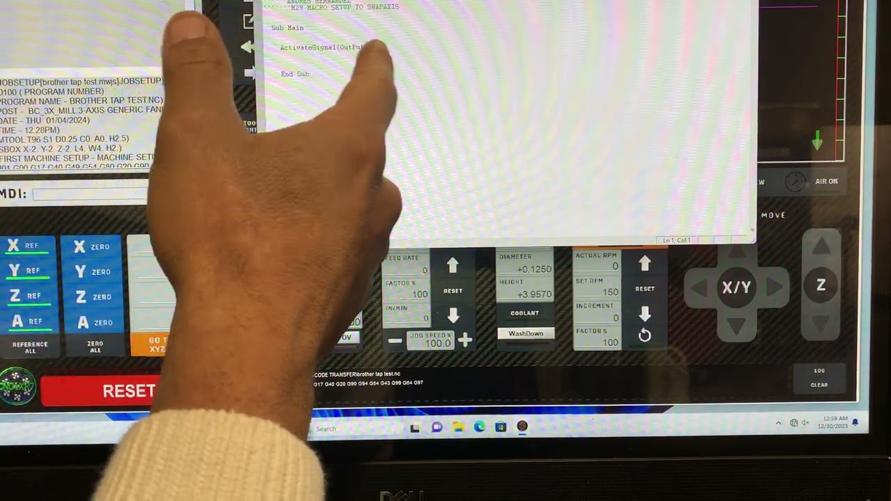 Mach3 cnc Rigid tapping using M29 position control