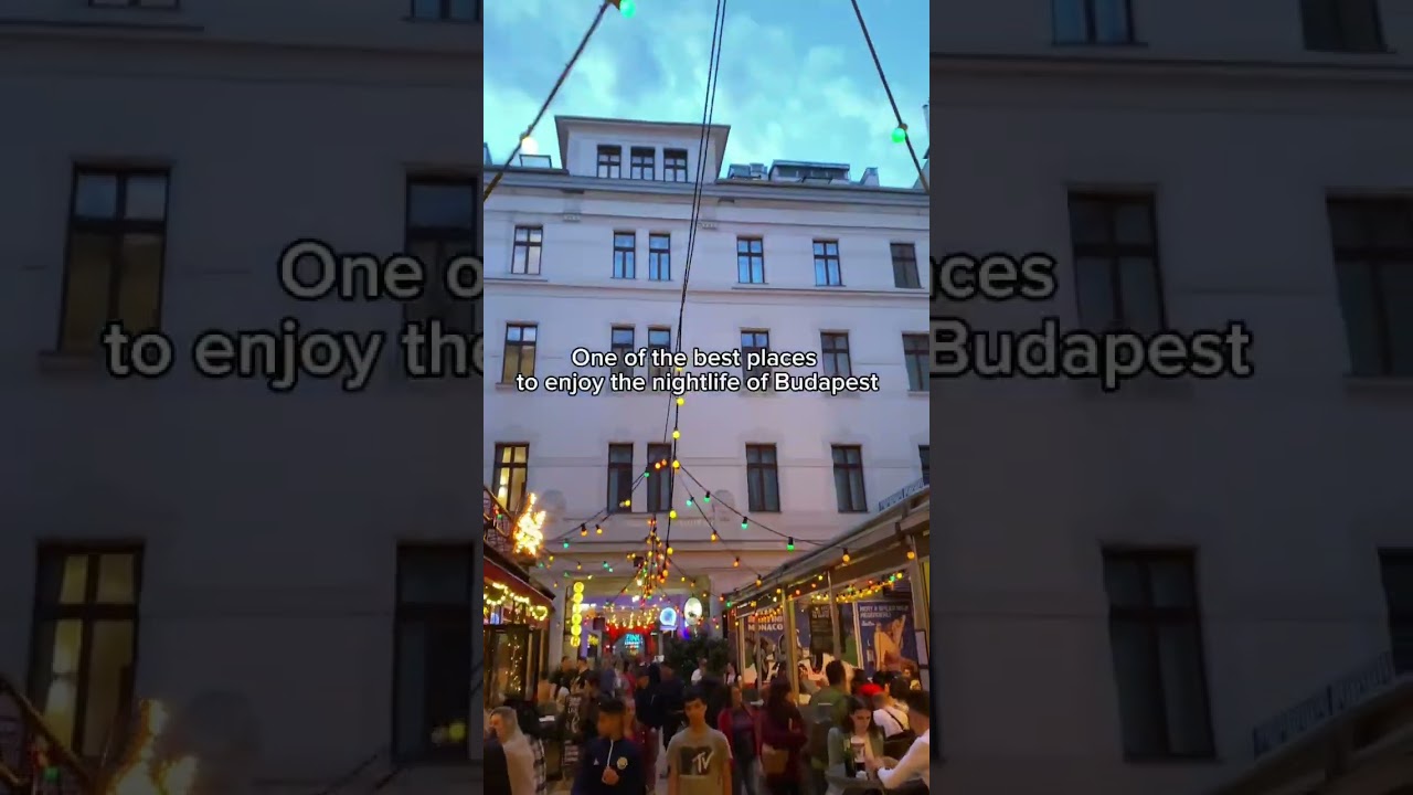 Gozsdu udvar | Budapest #nightlife #travel #budapest