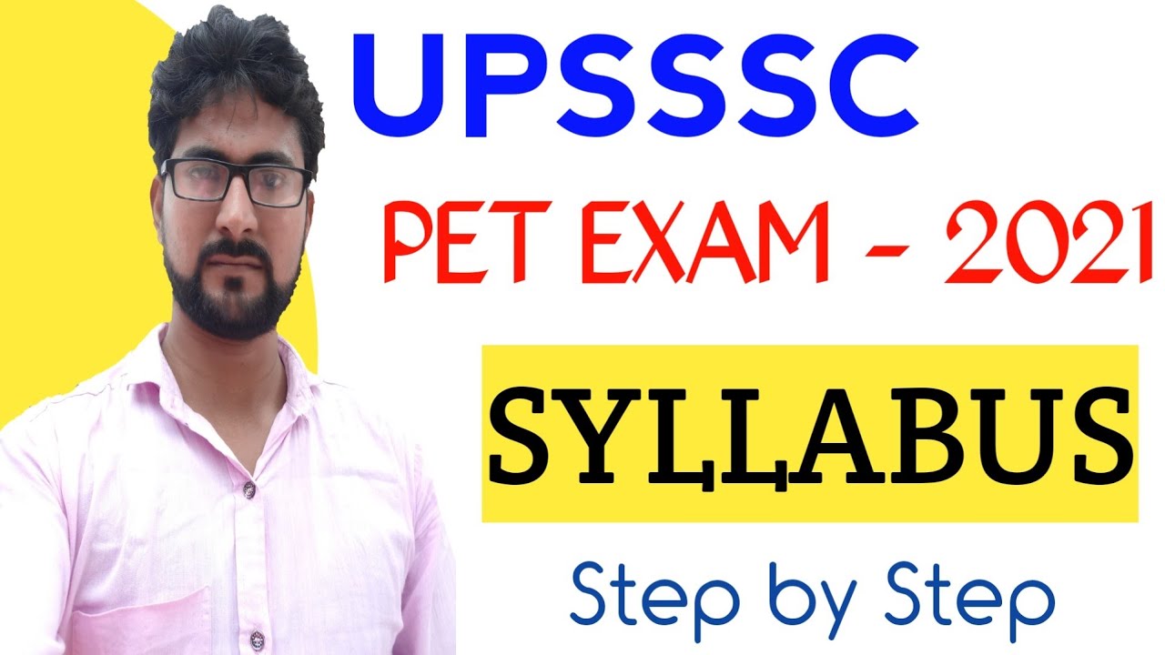 UPSSSC PET SYLLABUS 2022 | UPSSSC PRELIMINARY ELIGIBILITY TEST SYLLABUS 2022