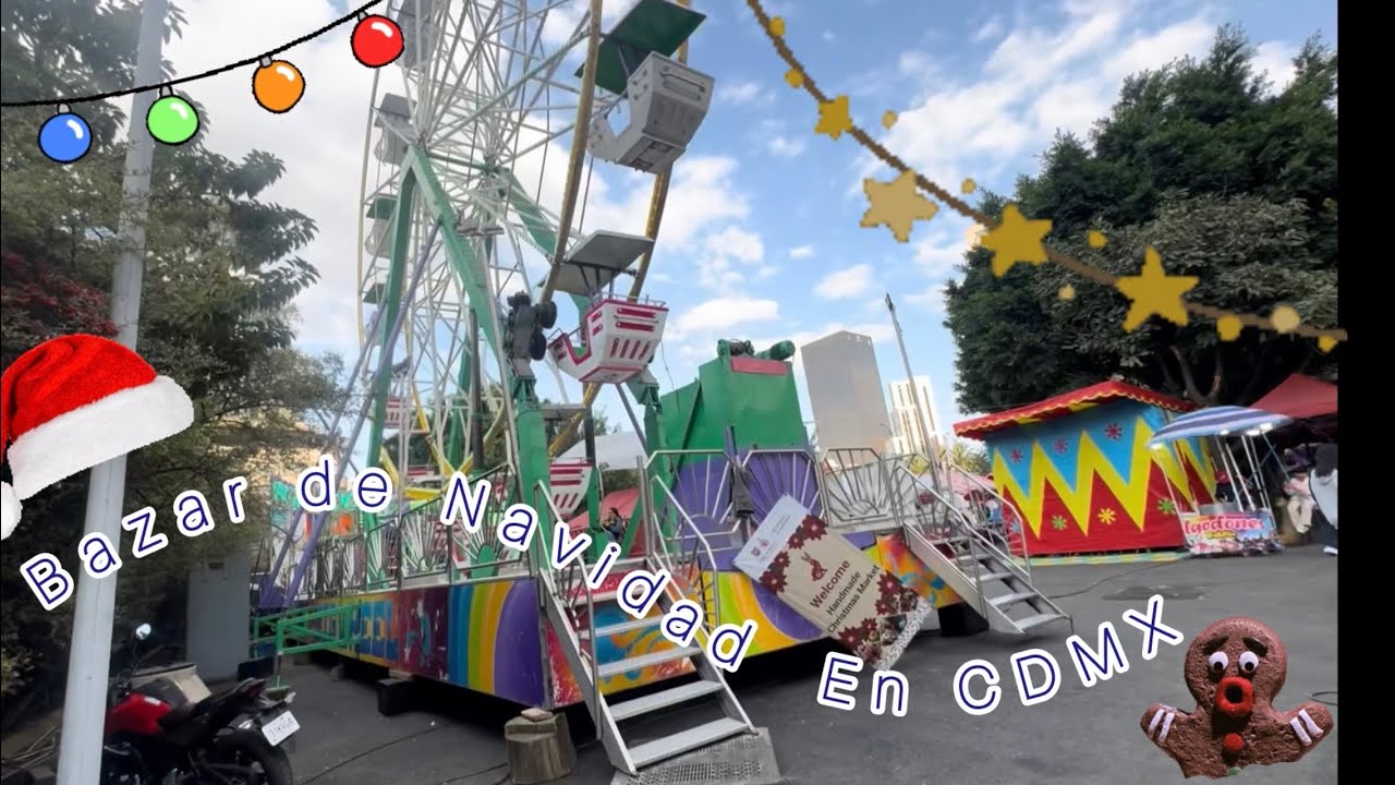 Vamos al bazar de Navidad, junto al monumento de la revolución en la CDMX